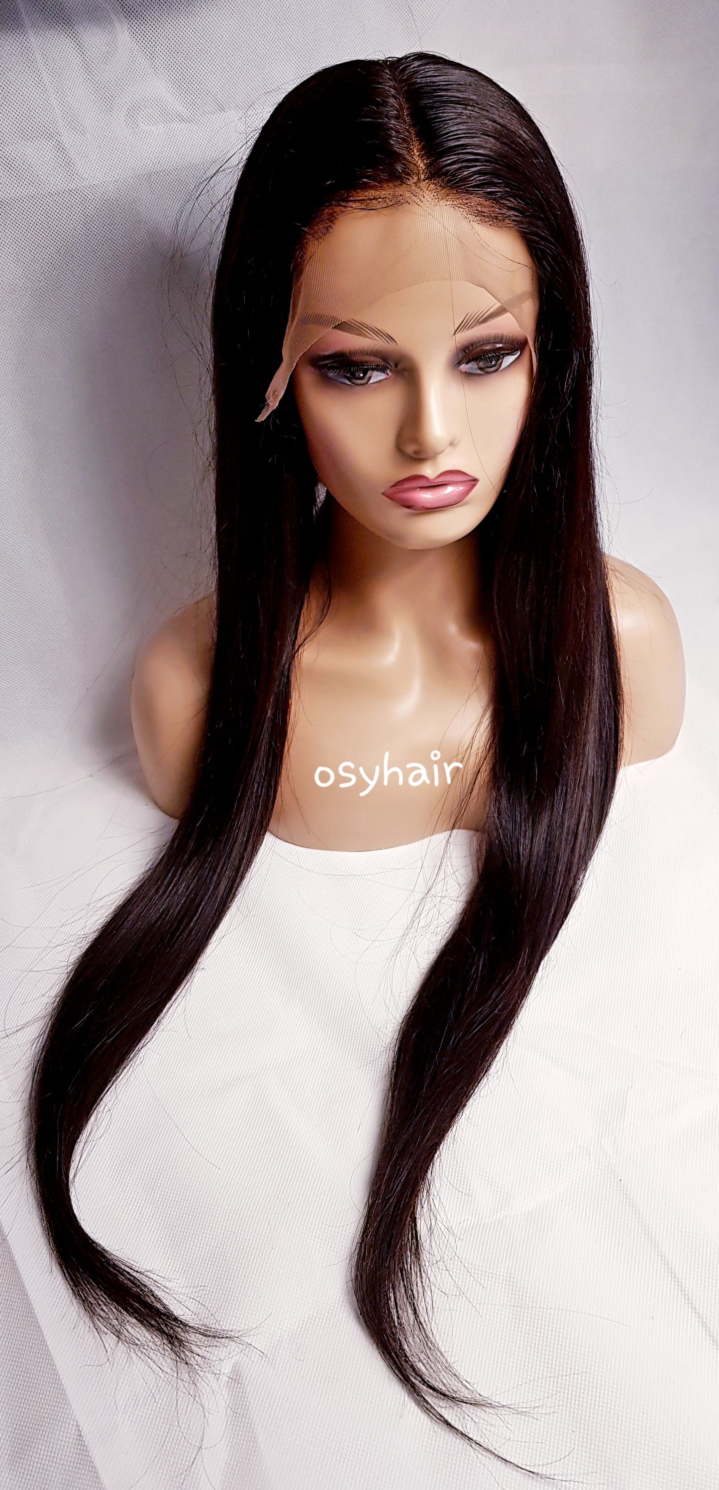 Straight luxury Human hair Wig PERÜCKE