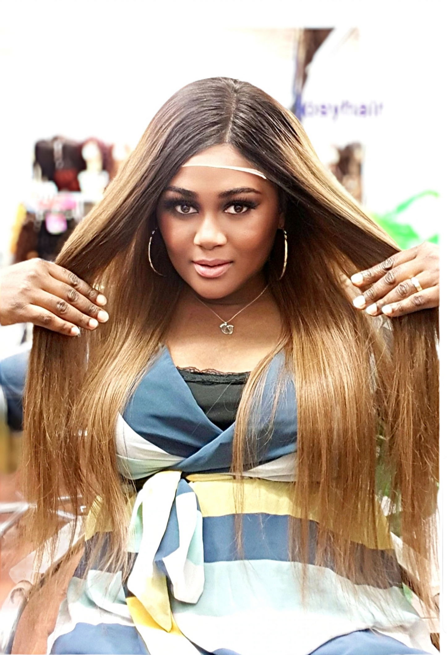 Wig Cinda ombre darkblonde
