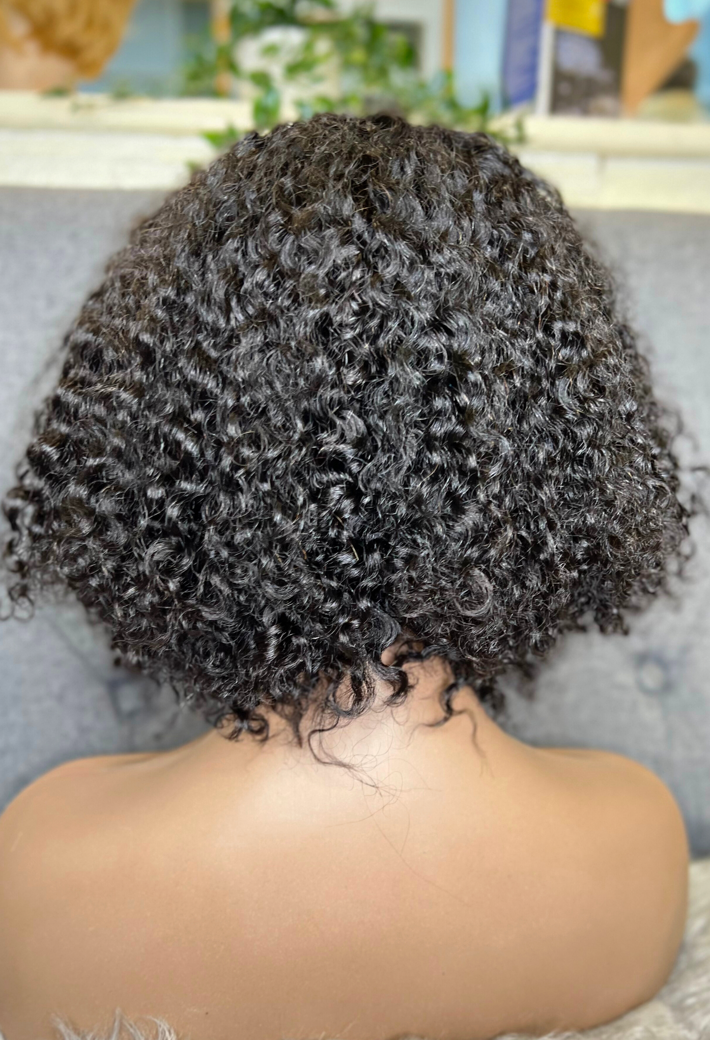 Jerry curly glueless lace wig