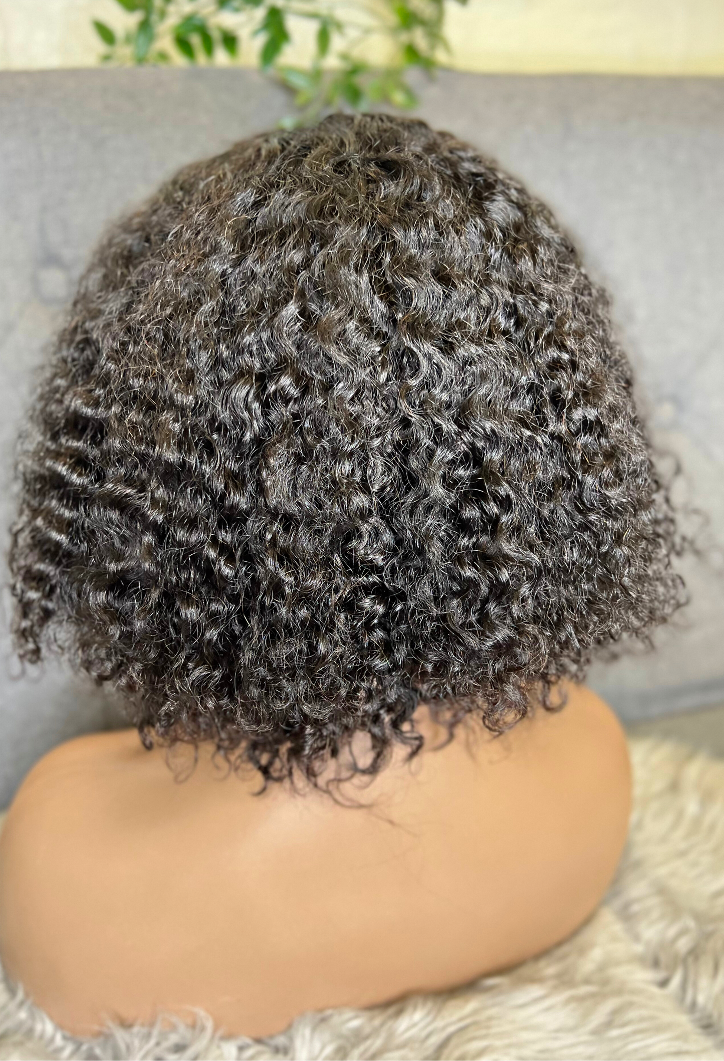 Jerry curly glueless lace wig