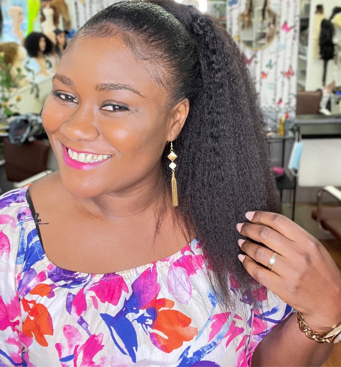 Ponytail kinky straight - Osyhair