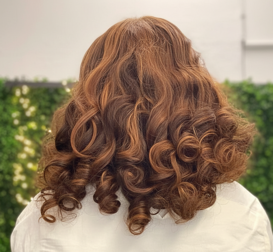 Caramel Highlight Body Bounce Wig
