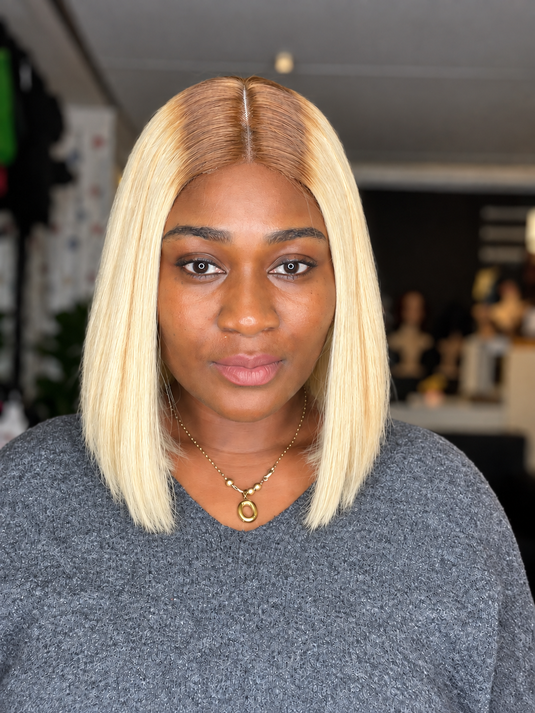 Amy Blonde Bob