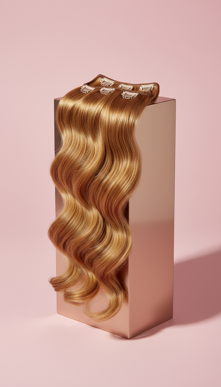 Clip-In Extensions in Remy Hair