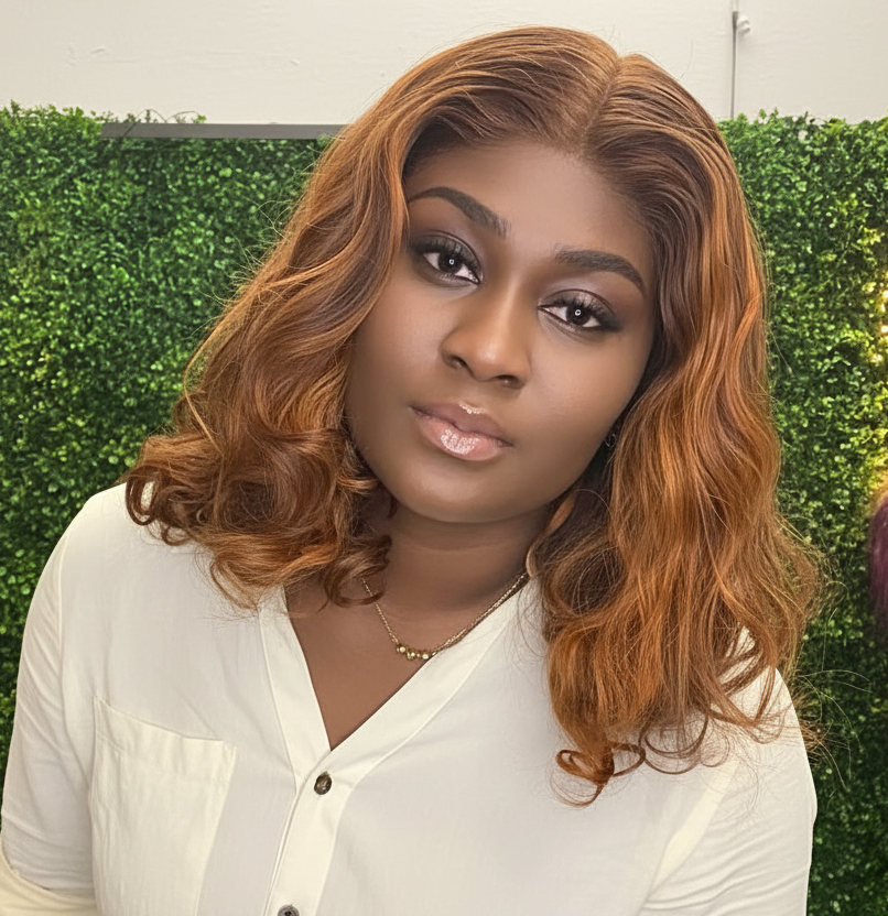 Caramel Highlight Body Bounce Wig