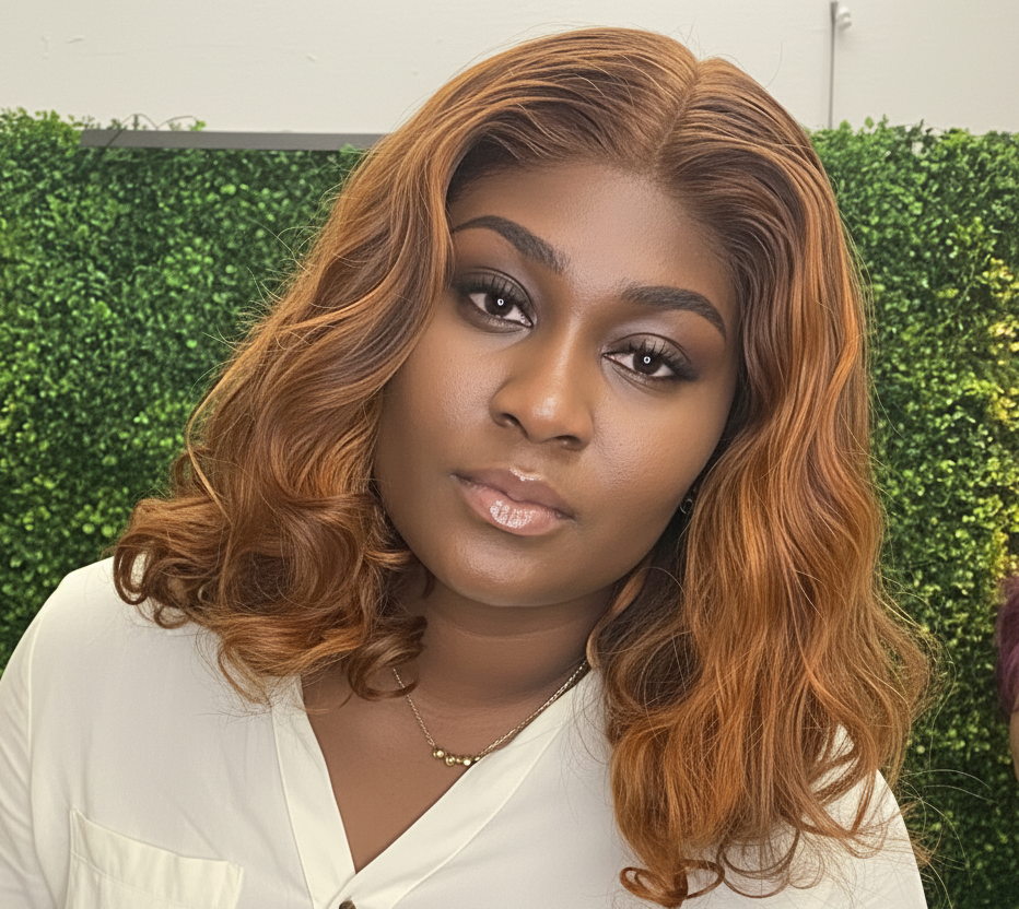 Caramel Highlight Body Bounce Wig