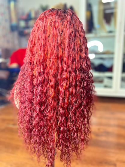 Jerry Curly dark red