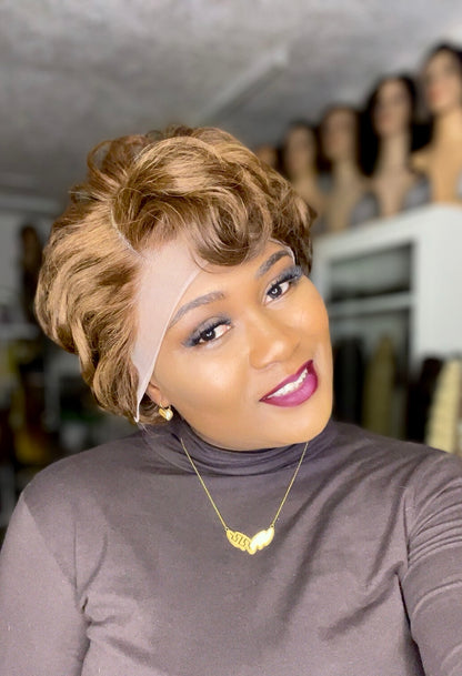 Pixie cut -brown