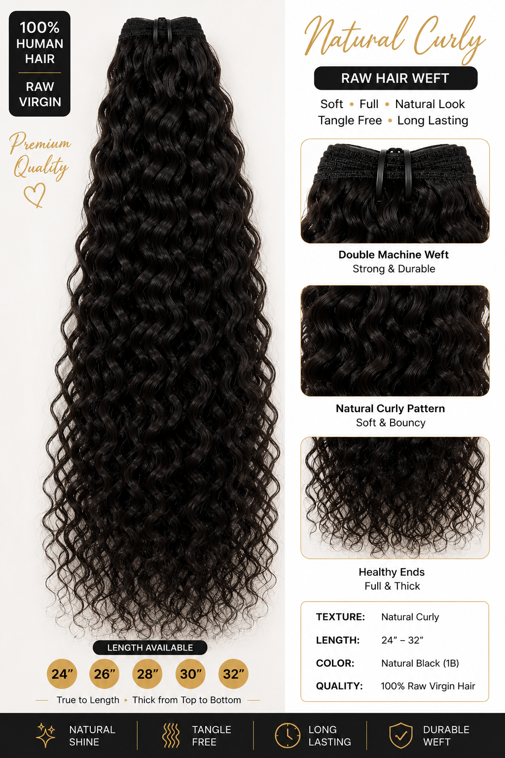 Ocean curly weft