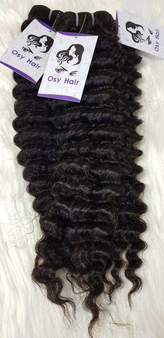 Deep Wave Virgin Human Hair Weft Extensions – Osy Hair