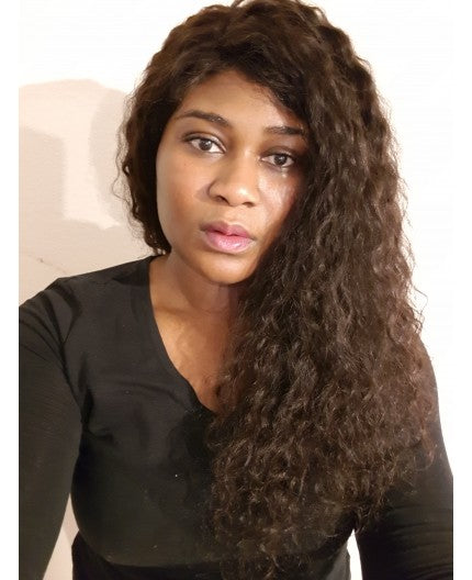 Frontal virgin curly luxury wig