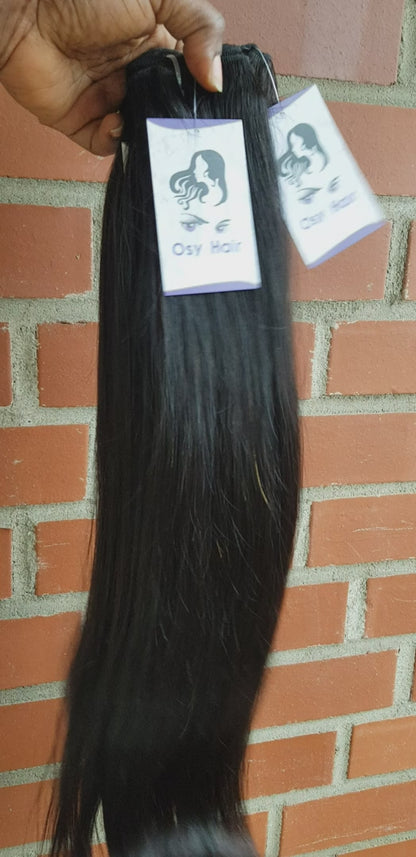 Straight weave Tressen