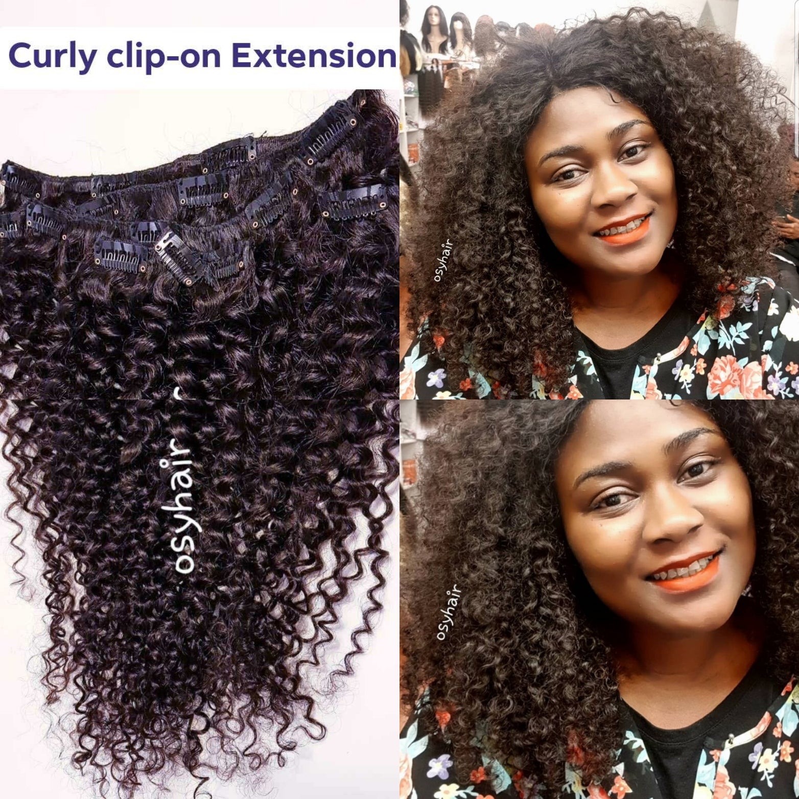 Love curl clip-on Extension