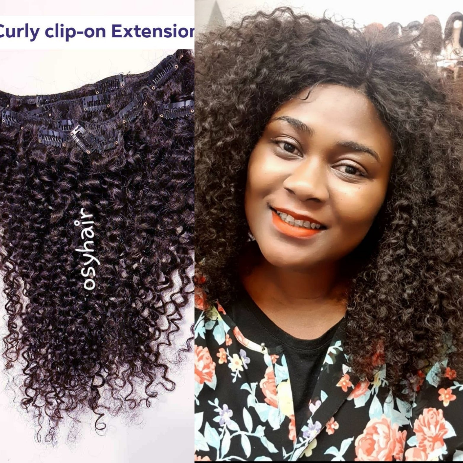 Love curl clip-on Extension