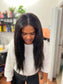 Straight luxury Human hair Wig PERÜCKE